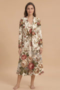 Vintage Floral Blazer + Dress Set | Vintage Floral Matching Outfit — complete outfit front view