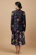 Whimsigoth Eclipse Blazer + Dress Set | Whimsigoth Matching Outfit — complete outfit back view