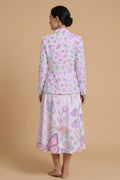 Fairycore Bloom Blazer + Dress Set | Fairycore Matching Outfit — complete outfit back view
