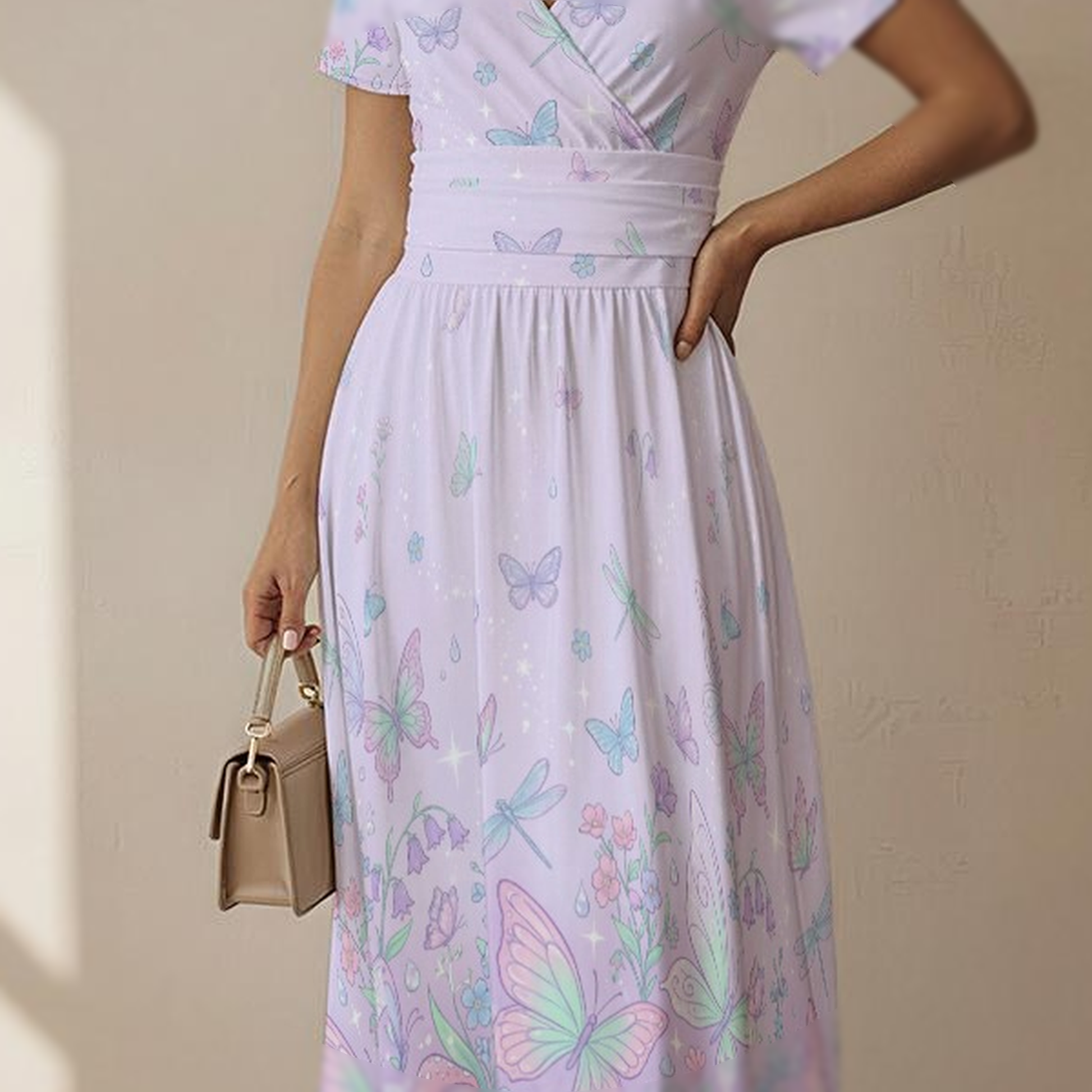 fairy vibes midi dress Lavender Bloom Midi Dress Teuta Matoshi