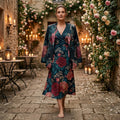 Dark Floral Classic (Variant A) Blazer + Dress Set | Dark Floral Match — lifestyle editorial setting
