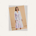 Fairycore Bloom Blazer + Dress Set | Fairycore Matching Outfit — flat lay presentation on marble surface