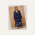 Celestial Midnight Blazer + Dress Set | Celestial Matching Outfit — flat lay presentation on marble surface