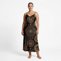 Zodiac Medallion Sleeveless Maxi Dress | All Over Print Celestial Fashion — view 6