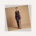 Cosmic Garden Side Slit Dress | All Over Print Celestial Fashion — view 7