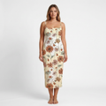 Wildflower Meadow Spaghetti Strap Dress | All Over Print Boho Floral Fashion — view 6