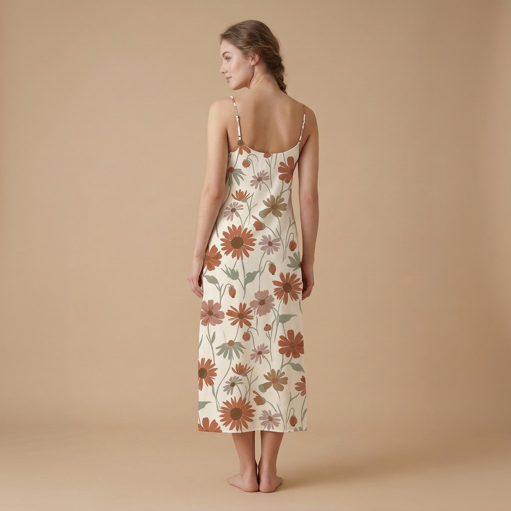 Wildflower Meadow Sleeveless Maxi Dress | All Over Print Boho Floral Fashion — view 2