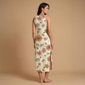 Wildflower Meadow Side Slit Dress | All Over Print Boho Floral Fashion — view 2