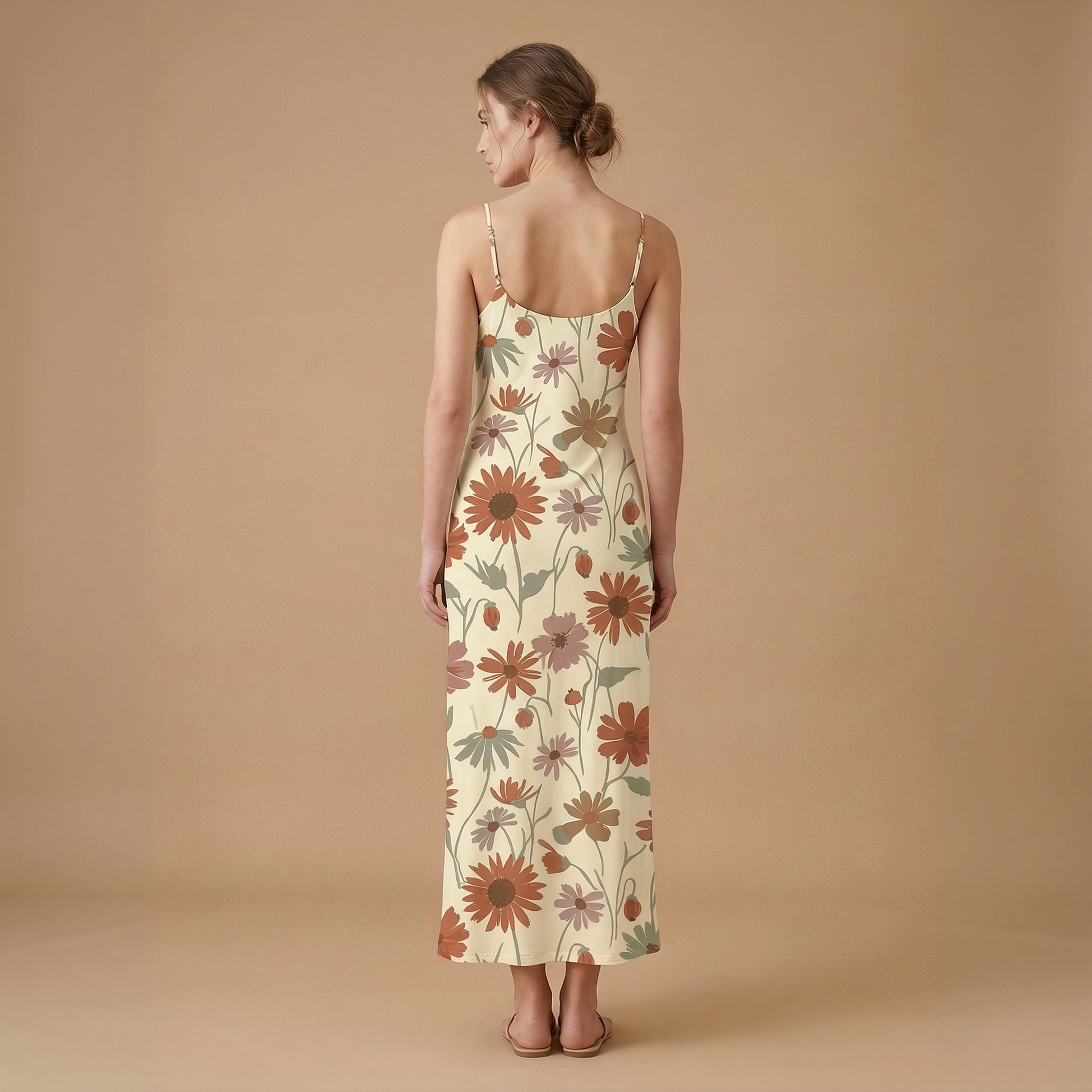 Wildflower Meadow Sleeveless Maxi Dress | All Over Print Boho Floral Fashion — view 2