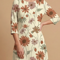 Wildflower Meadow 3/4 Sleeve Maxi Dress | All Over Print Boho Floral Fashion — view 5