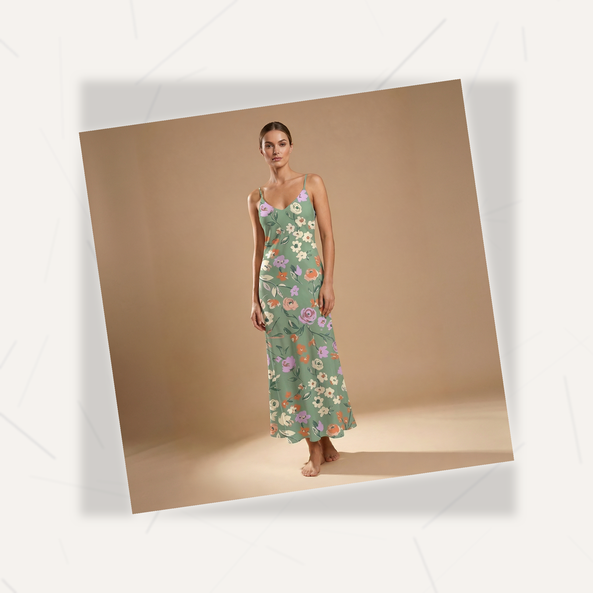 Garden Party Sleeveless Maxi Dress | All Over Print Boho Floral Fashion — view 7