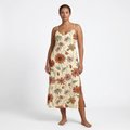 Wildflower Meadow Side Slit Dress | All Over Print Boho Floral Fashion — view 6