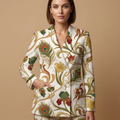 Art Nouveau Gold Blazer + Dress Set (B) — blazer front
