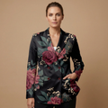 Dark Floral Garden Blazer + Dress Set (A) — blazer front