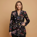 Whimsigoth Midnight Blazer + Dress Set — blazer front
