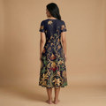 Art Nouveau Dark Blazer + Dress Set — dress b back
