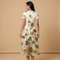 Art Nouveau Gold Blazer + Dress Set (B) — dress b back