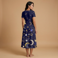 Celestial Midnight Blazer + Dress Set — dress back