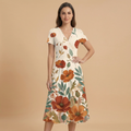 Boho Floral Meadow Blazer + Dress Set — dress front