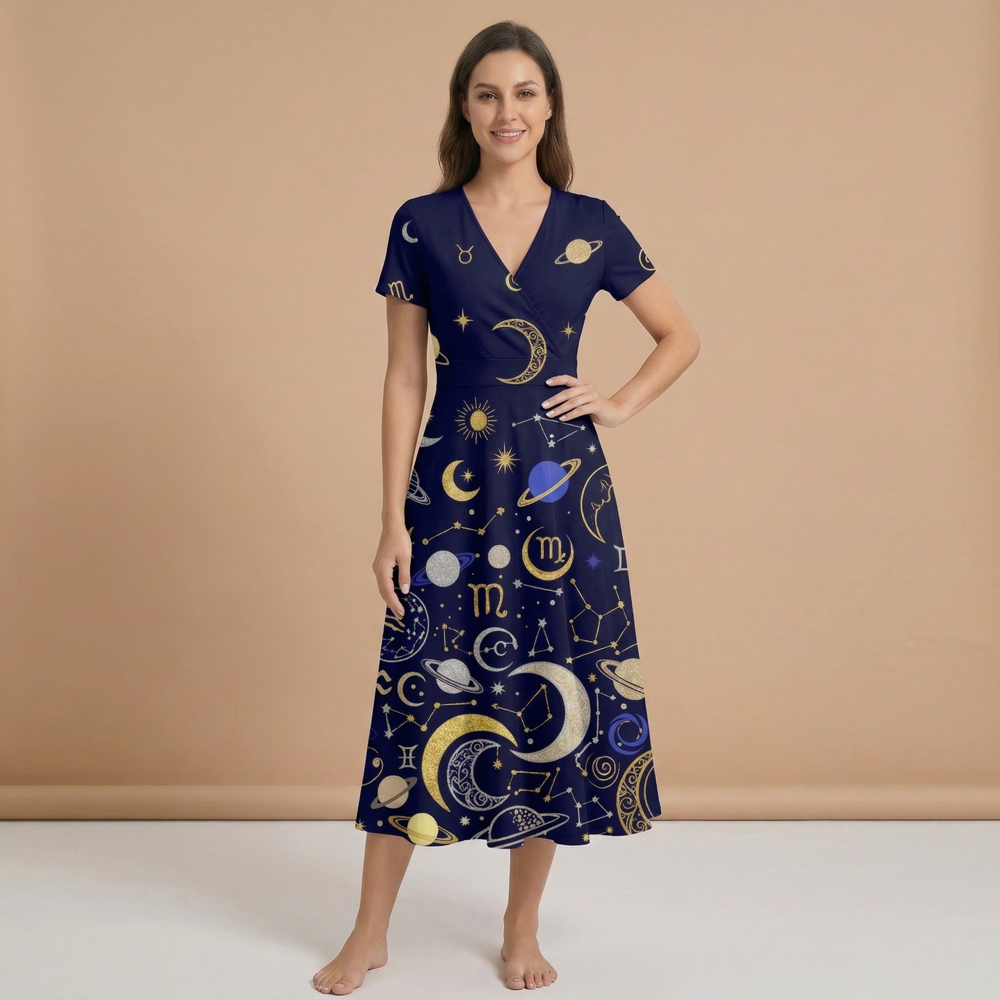 Celestial Midnight Blazer + Dress Set — dress front