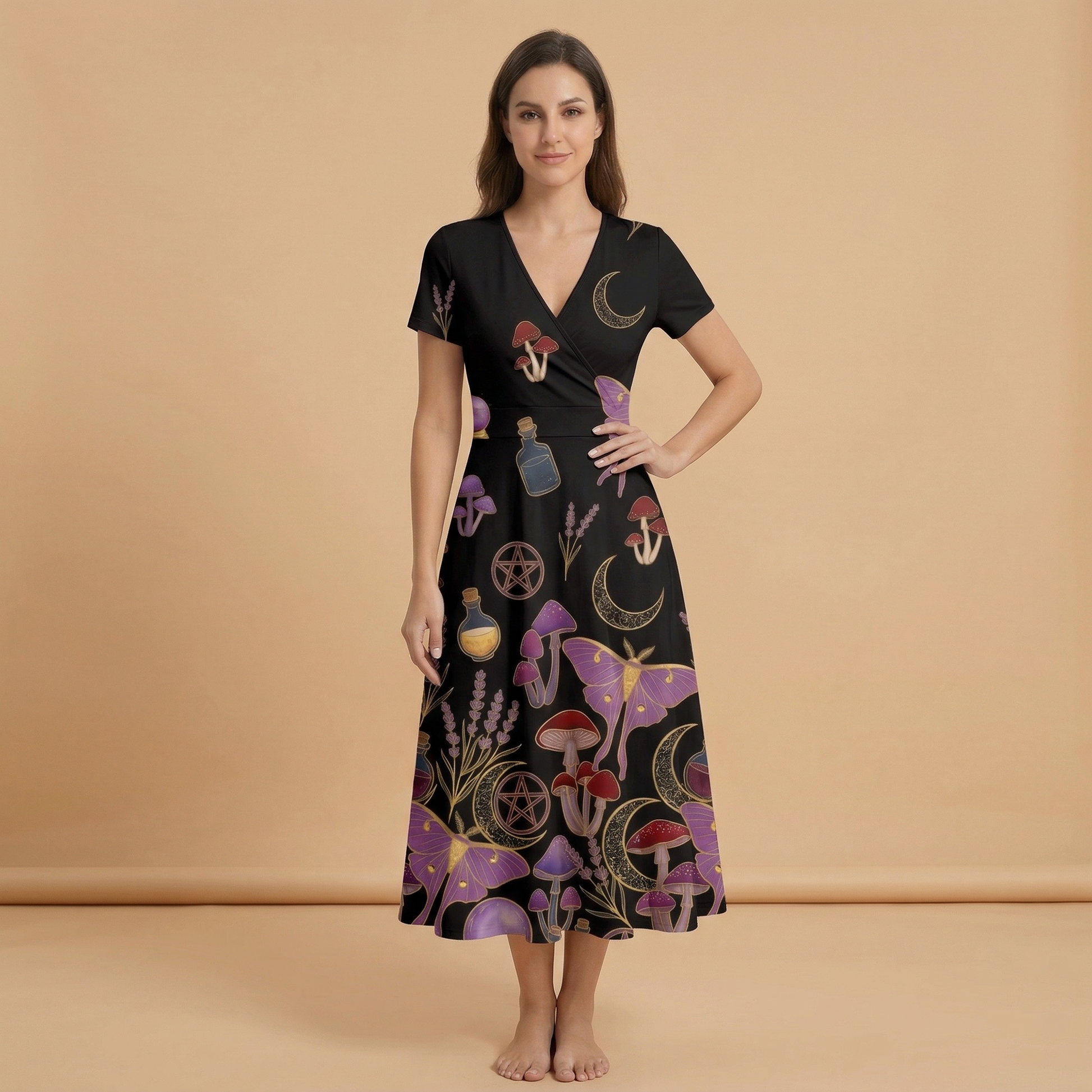 Whimsigoth Midnight Blazer + Dress Set — dress front