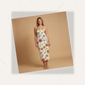 Wildflower Meadow Spaghetti Strap Dress | All Over Print Boho Floral Fashion — view 7