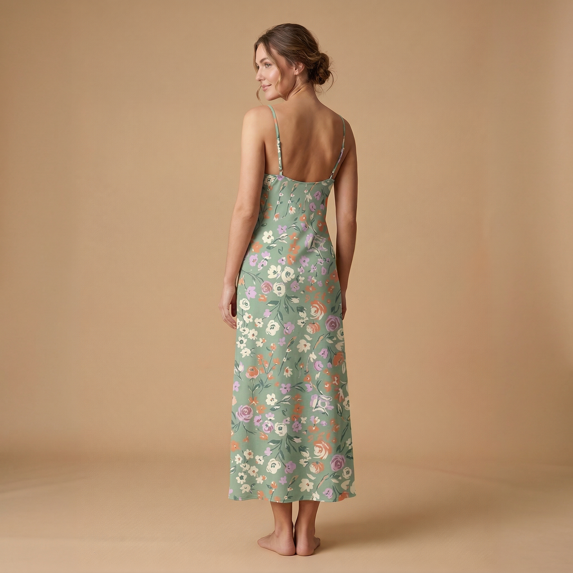 Garden Party Sleeveless Maxi Dress | All Over Print Boho Floral Fashion — view 2
