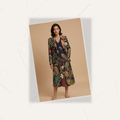 Art Nouveau Dark (Variant A) Blazer + Dress Set | Art Nouveau Matching — flat lay presentation on marble surface